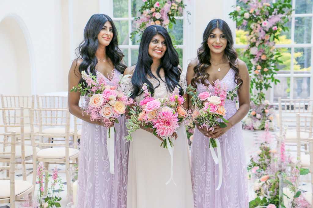 Floral Wedding Bouquets, Bridesmaids and Mother-of-the-bride